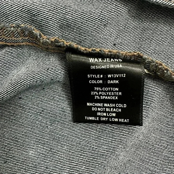 Denim vest with pearl decoration really nice - Picture 3 of 3